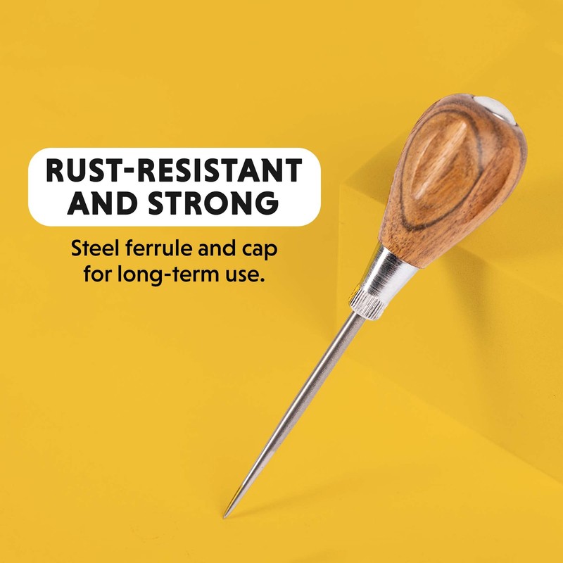 General Tools Scratch Awl Tool with Hardwood Handle - Scribe,