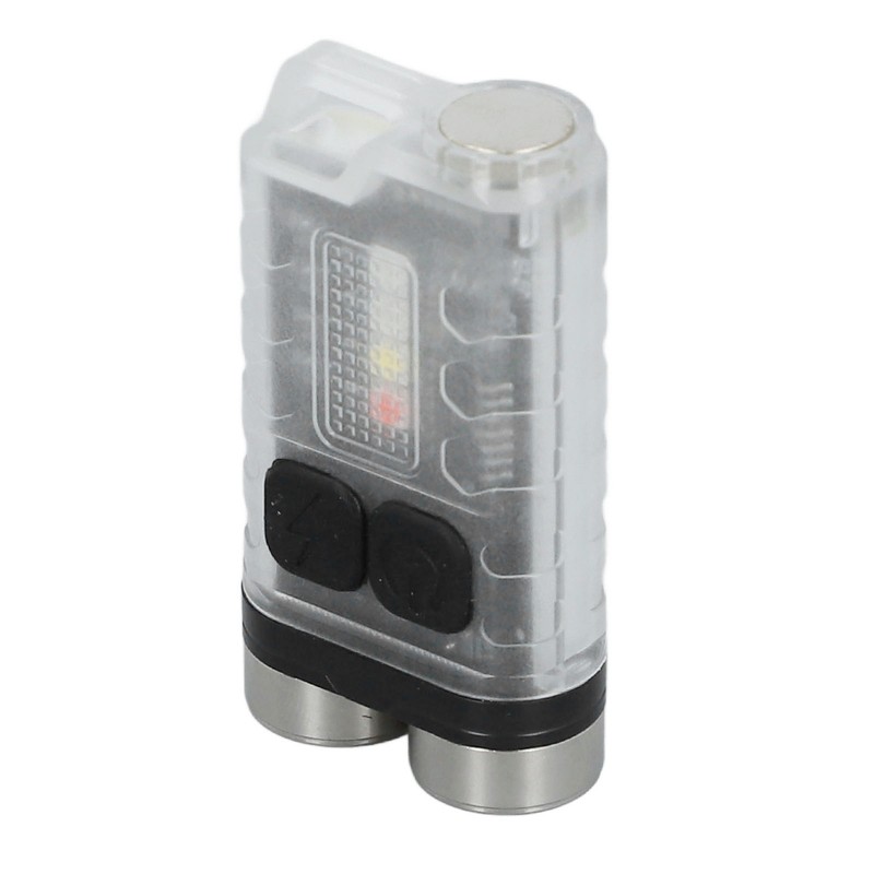 Keychain Flashlight 900LM White LED IP65 Waterproof Magnetic Tail Fluorescent