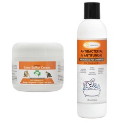 Healthy Paw Life Bundle - 2 Items: Classic's Lime Sulfur Cream (2 oz) and Classic's Lime Sulfur Shampoo (8 oz)