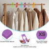 PATIKIL Clothes Dividers for Hanging Clothes, 40 Pack 8 Sizes