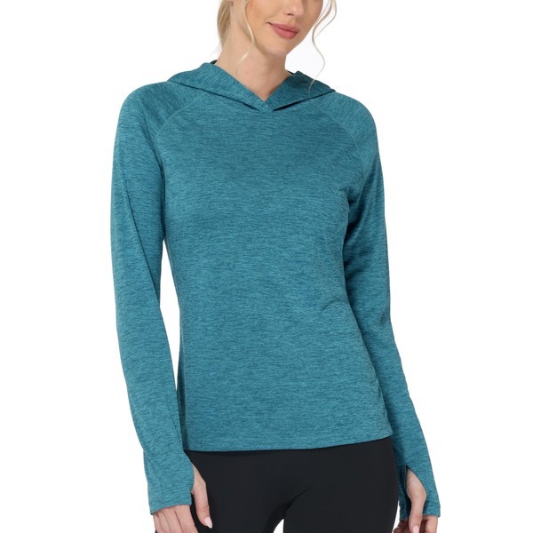 Roadbox Womens UPF 50+ Hoodie, Long Sleeve Sun Protection Hooded