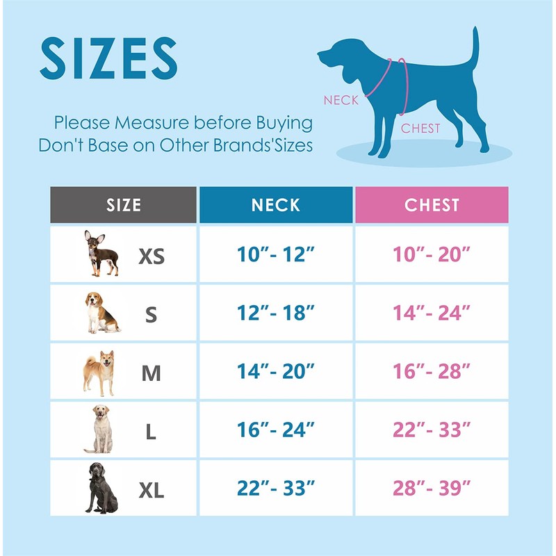 PHOEPET No Pull Dog Vest Harness with Unique Colors，Adjustable Reflective