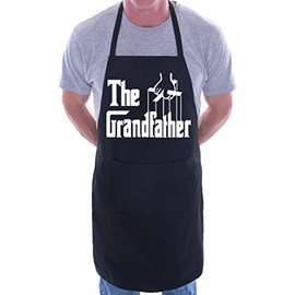 Print4U The Grandfather BBQ Cooking Funny Novelty Apron Black