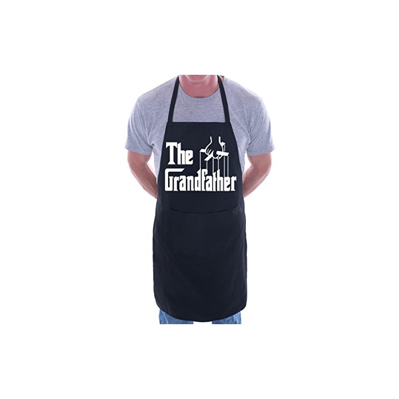 Print4U The Grandfather BBQ Cooking Funny Novelty Apron Black