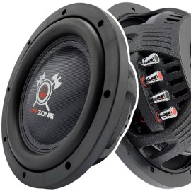 Warzone 1x Warzone 12 Inch 1500 Watt Car Audio Shallow Subwoofer w/ 4 Ohm DVC Power