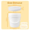 Zansens 8 Pcs Paint Can with Threaded Lid and 2