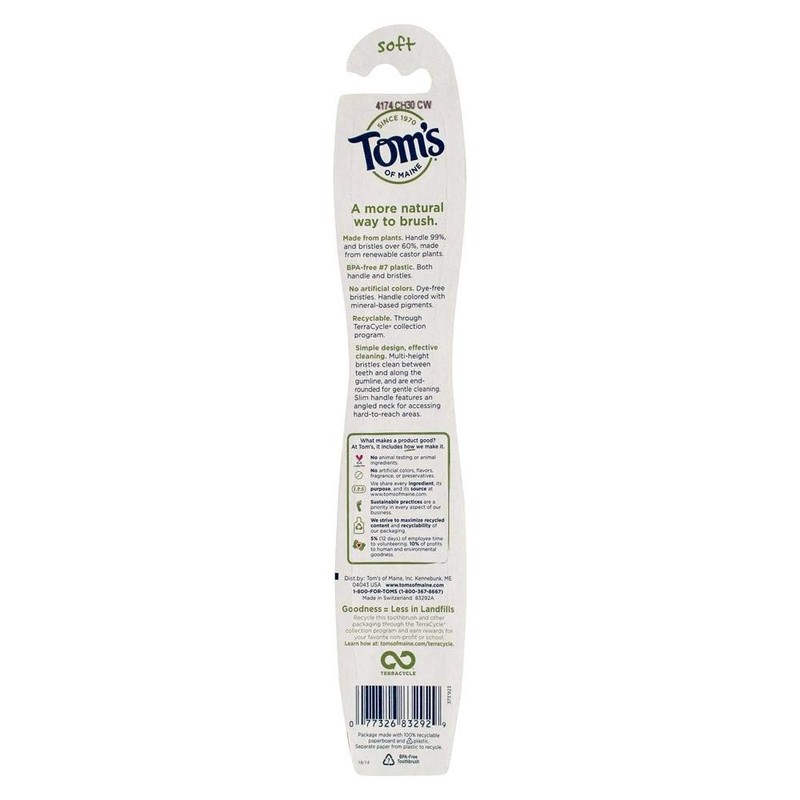 Toms Toothbrsh Adult Sft Size 1ct Toms Toothbrush Adult Soft