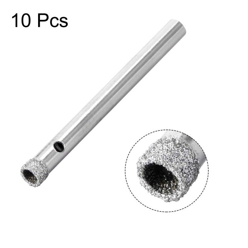 uxcell 5mm Diamond Drill Bits Hole Saws for Glass Tile