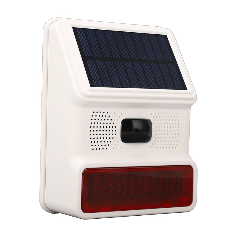 Solar Alarm Wireless DC 5V 433MHz 100dB Infrared Sensor IP65