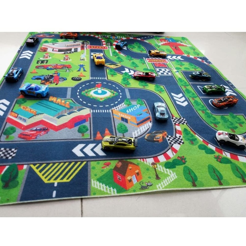 JTMM Carpet Playmat, 27.5 * 31.5in Great For Educational Road