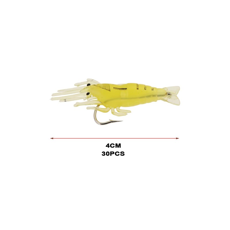 LT Easiyl Weiche Garnelenköder, Länge 4 cm, Garnelenköder, Wurmköder, weicher