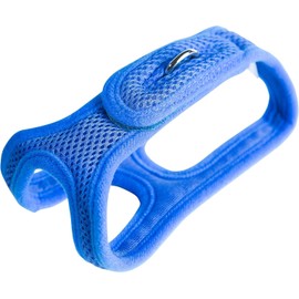 ChokeFree Velpro Mesh Pet Shoulder Harness Collar, 15"-16", Blue