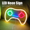 LED Neon Sign Game Controller Shaped 11inx7.5in LED Safe PVC