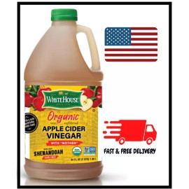 Whitehouse Organic, Raw Unfiltered, Apple Cider Vinegar with Mother, 128 fl. oz