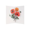 UWP Luxe Hiromi Takeda Poppies Pop-Up Greeting Card with Envelope-