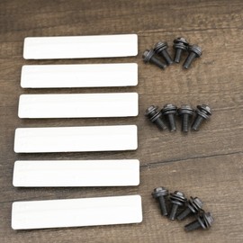 Rldym Roof Rack Removal Delete Kit 75596-35030 90119-08C47 63185-42020 for Toyota 4Runner 2004-2020 Rav4 2008-2011 Highlander 2006-2018 Lexus GX460 Lexus GX470(75596-35020 7559635030 White)