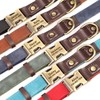 Didog Soft PU Leather Dog Collar for Large Dogs,Classic Adjustable
