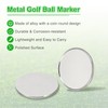 PATIKIL Golf Ball Markers 1" 6pcs Metal Blank Ball Marker