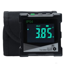 Digital Angle Finder 4x90 Degree LCD Screen Magnetic Bevel Gauge Inclinometer IP54 Waterproof