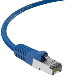 InstallerParts Cable Ethernet CAT7 blindado (SSTP) con 4 pies – azul – serie profesional – 10 Gigabit/seg de red/cable de Internet de alta velocidad, 600 MHZ