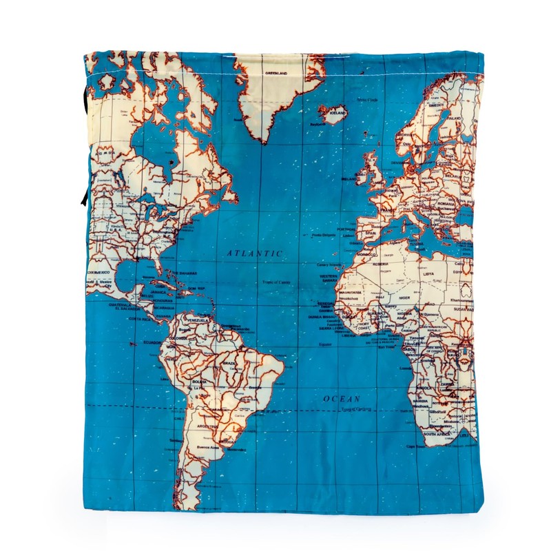 Kikkerland Around The World Travel Bags, Set of 4