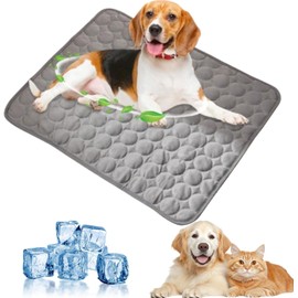 Xiangqianzou Cooling Mat for Dogs, Large Cooling Mat Made of Self-Cooling Ice Silk, Dog Cooling Mat, Cool Beds, Cold Gel Pad, Pet Mat, Cooling Pads, Gel for Cats, Dogs, 55 x 70 cm