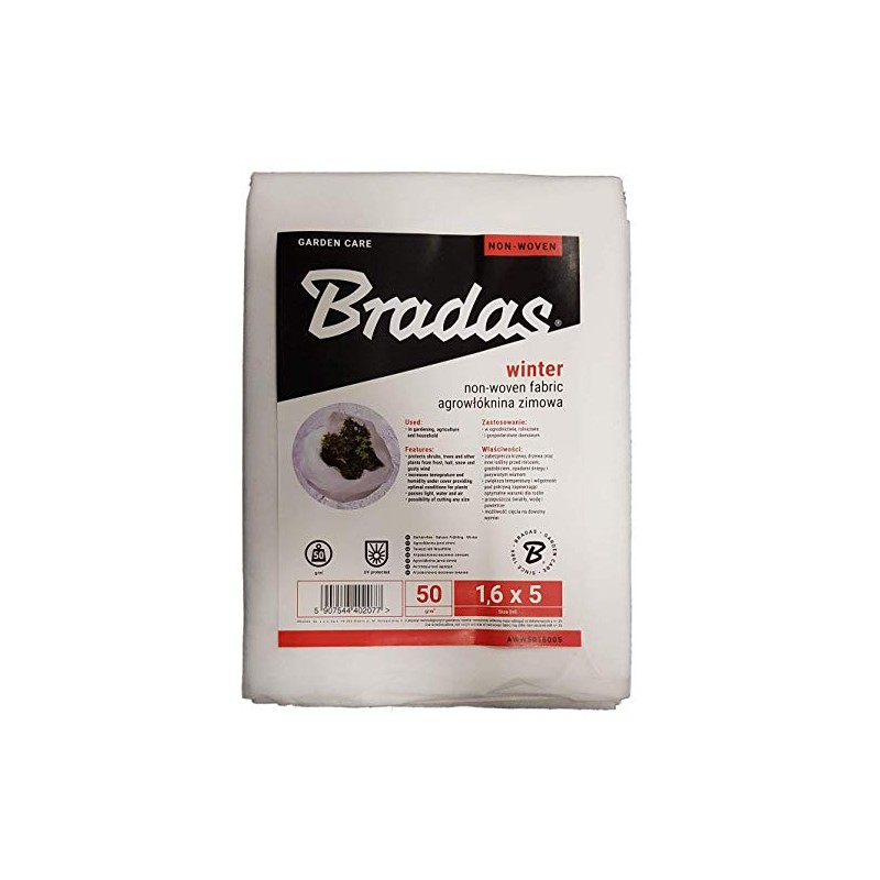 Bradas Heavy duty (50gsm) plant protection fleece,protect against wind rain,