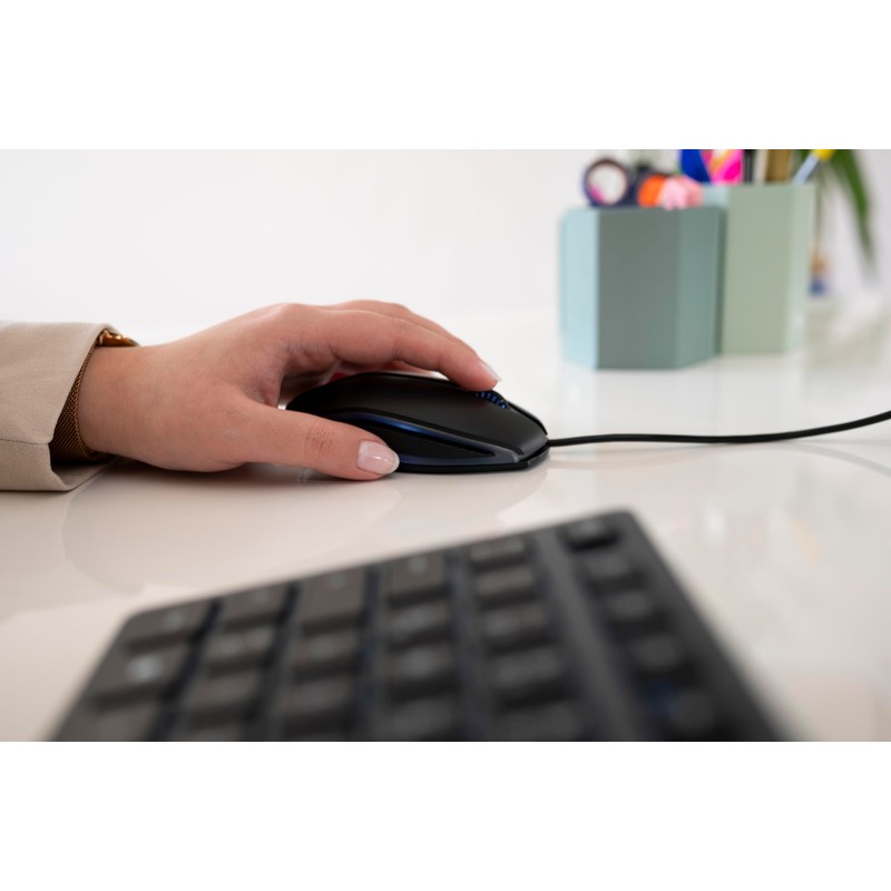 CHERRY GENTIX ILLUMINATED, Wired Mouse, Blue Illuminated Side Panels &