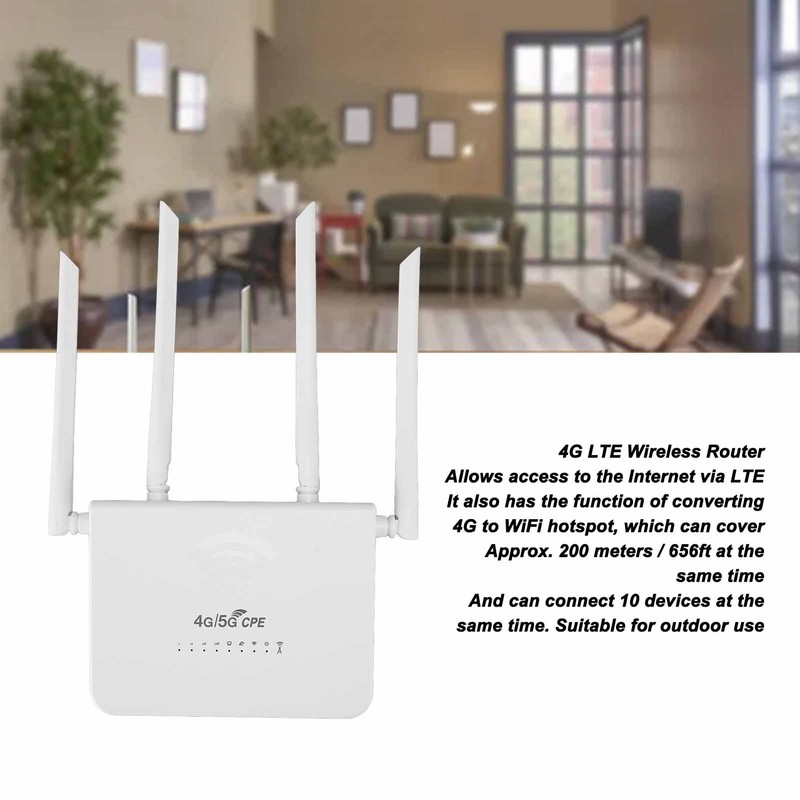 Outdoor 4G LTE CPE Wifi Router with SIM Card Slot