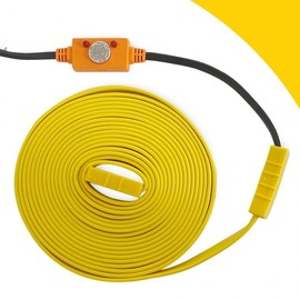Fire-Resistant Anti-Freeze Heating Cable (Yellow Heating Wire, 10M Sensor) Water Pipes