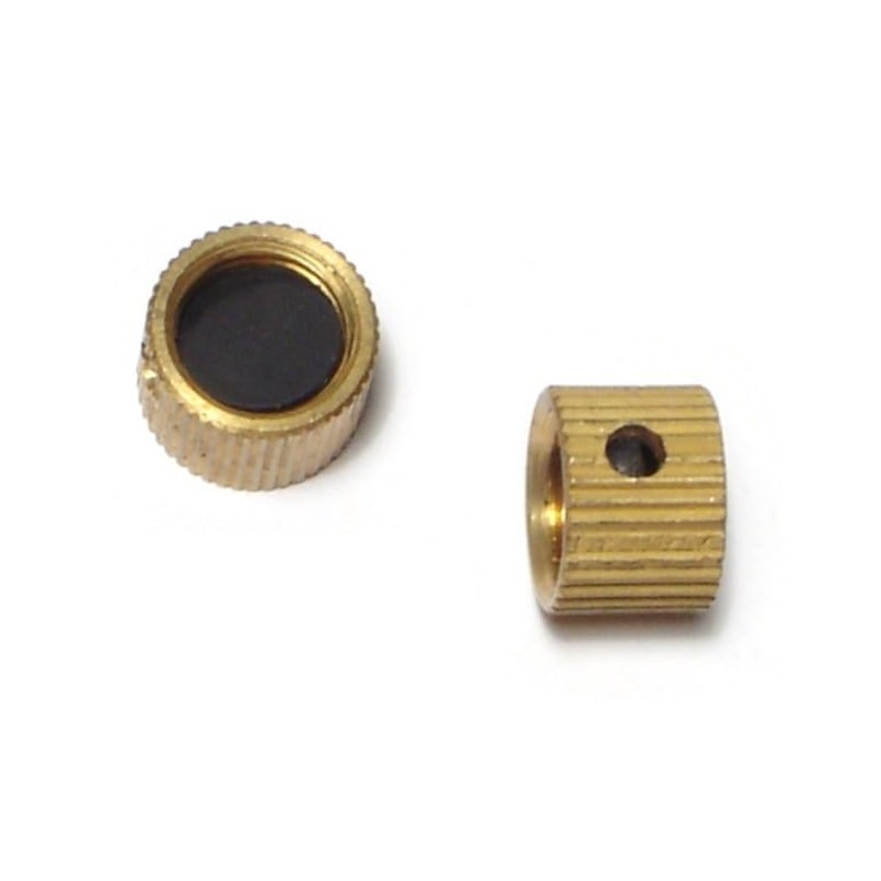 3/8"-16 x 7/16" Brass Coarse Thread Bleeder Caps (10 pcs.)