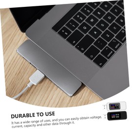 Gatuida LCD Display USB Voltmeter Ammeter Voltmeter Voltage Amp Meter Power Tester Charging Monitor Black White