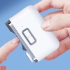 Electric Nail Clippers Portable Fingernail Trimmer File with Lighting for