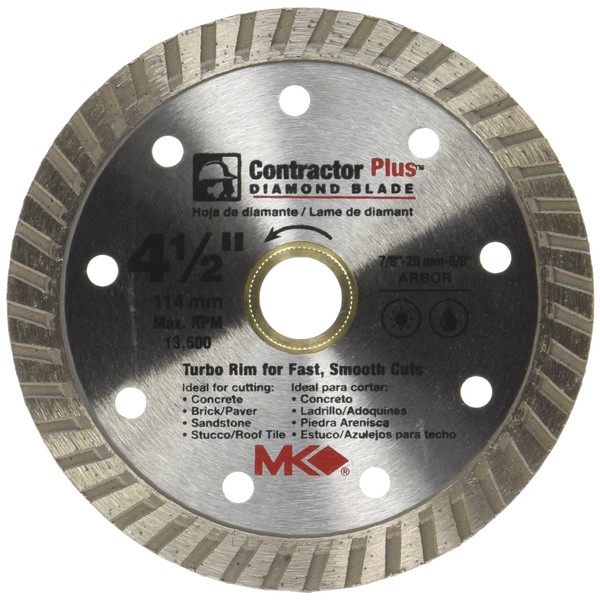 MK DIAMOND PRODUCTS 166999 M.K. Diamond Diamond Blade 4.5" 0.080