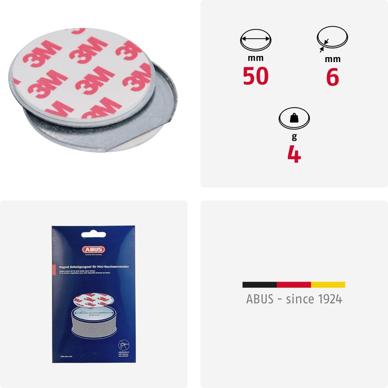 ABUS magnetic holder for mini smoke alarms - HSZU10100 -