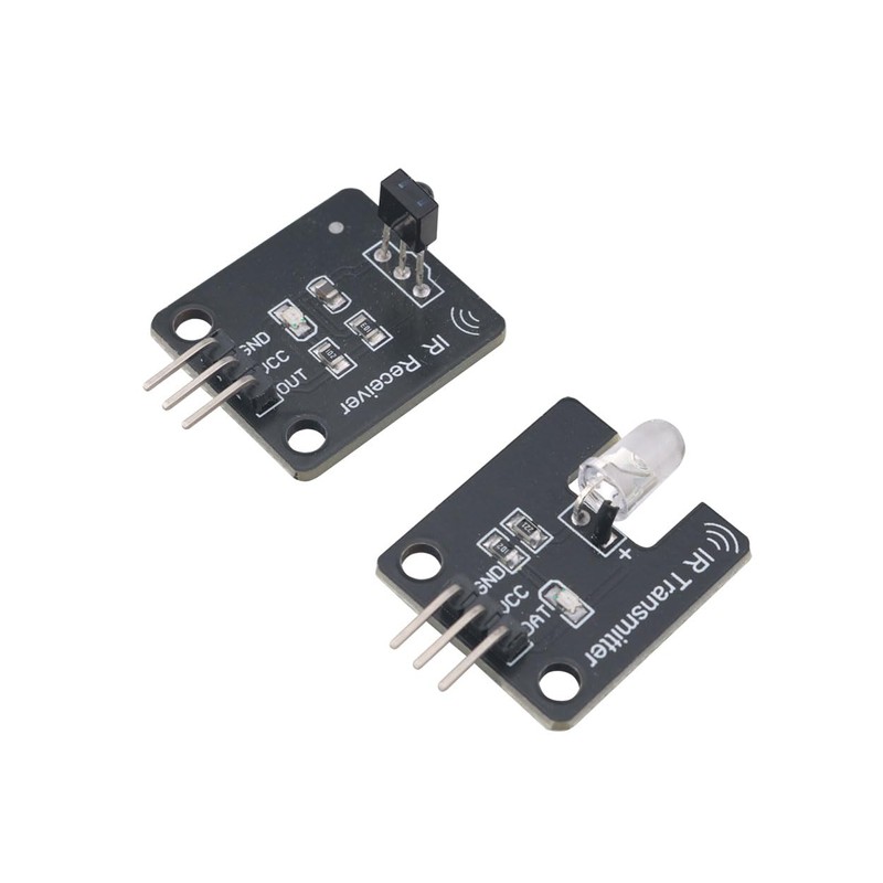 Ruiwaer 10PCS Black Digital 38khz Ir Receiver Ir Transmitter Sensor