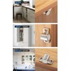 8 Pack Magnetic Cabinet Latch with Magnet for Cabinet Latch,
