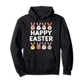 Farm Animals Bunny Ears Happy Easter Day Cute Boys Girls Pullover Hoodie
