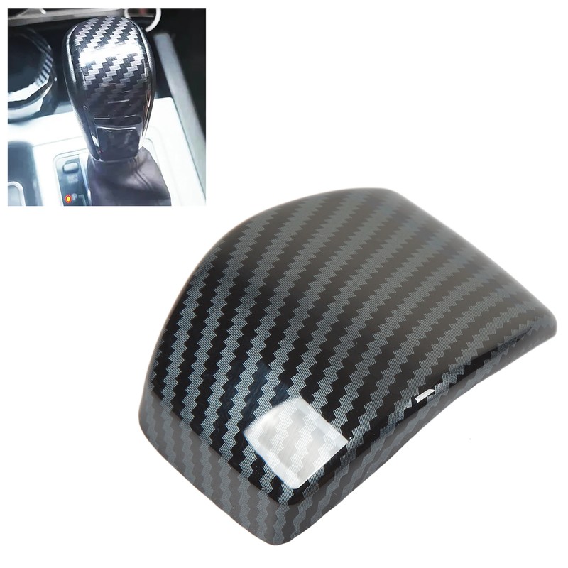 Gear Shift Knob Cover Carbon Fiber Pattern Protective Shift Head