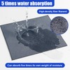 Craedli Grey Suede Microfiber Car Cleaning Cloths, 500GSM Non-Scratch Absorbent