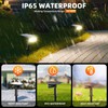 LEREKAM 3 Brightness Modes Solar Outdoor Lights with Super Bright