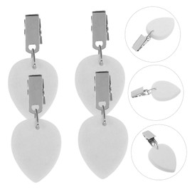 Mikinona 4pcs Water Drop Marble Tablecloth Weights Anti-Skid Clips for Outdoor Parties Camping and Events Reusable Decorative Table Cover Holders to Keep Your Tablecloth Place