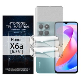 Glcrrpu 2 Pack Matte TPU Screen Protector for Honor X6a[6.56"],Hydrogel Film Anti-Glare Screen Protector,Display Anti-Glare,Anti-Fingerprint,Anti-Scratch