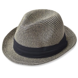 EdgeCity Men's Straw Hat, Foldable, Large Size, M