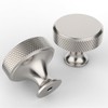 9BUILD 10 Pack Brushed Satin Nickel Cabinet Knobs Single Hole