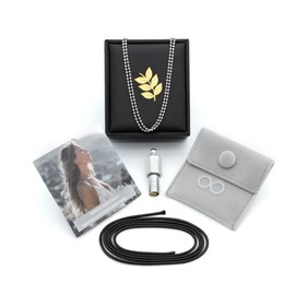 Anxiety Necklace 528 Hz Breathing Meditation Whistle Mindfulness Device for Stress Relief Calm Meditation Adjusting Breathing Anxiety Relief Necklace, Stress Relief Gift for Men Women-Silver