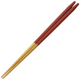 Yamasita Craft Thin Square Chopsticks, Red, Made in Japan