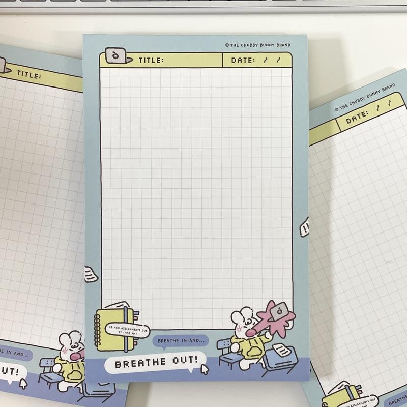 Breathe In Breathe Out Notepad - 5.5 x 8.5 in:_A-Grade