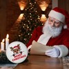 Cute Reindeer with Hat - Merry Christmas Magnet Round Reindeer