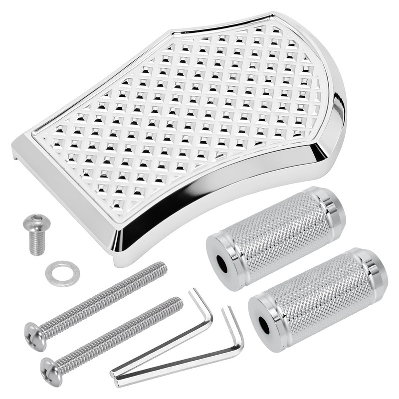 Brake Pedal Foot Pegs Pad Cover with 2PCS Shifter Pegs
